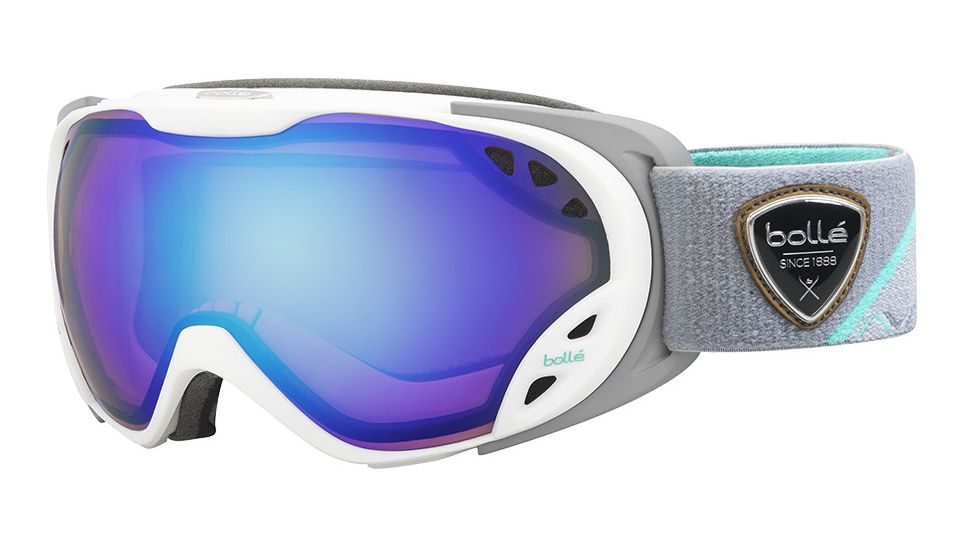 Bolle Duchess Goggles, White and Grey Frame, Aurora Lens, 21460