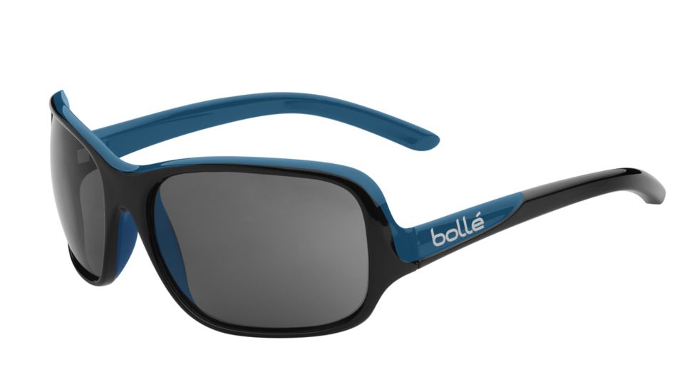 Bolle Kassia Single Vision Prescription Sunglasses, Shiny Black / Blue Frame-11749SV