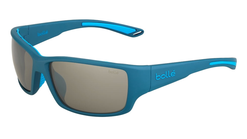 Bolle Kayman Progressive Prescription Sunglasses, Matte Storm Blue Frame, Polarized, 12369PR