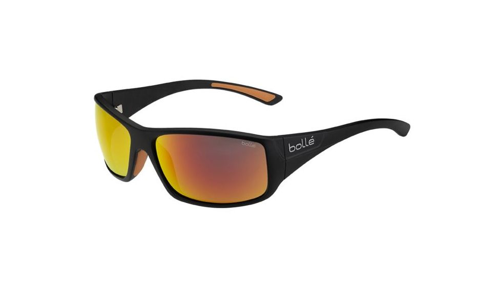 Bolle Kingsnake Sunglasses, Matte Black Frame, TNS Fire Lens, 11895
