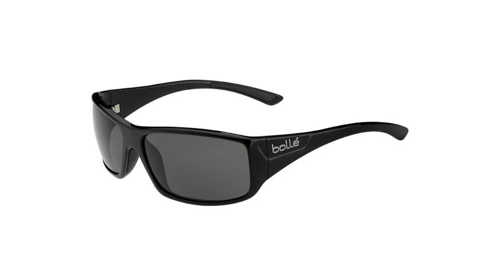 Bolle Kingsnake Sunglasses, Shiny Black Frame, Modulator Grey Oleo AF Lens, Photochromic, 11992