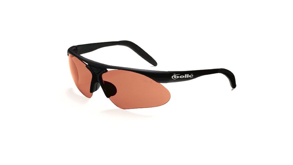 Bolle Parole Sunglasses with Interchangeable Lenses, Matte Black Frame, Sandstone + TNS Gun Lens, 0754201500