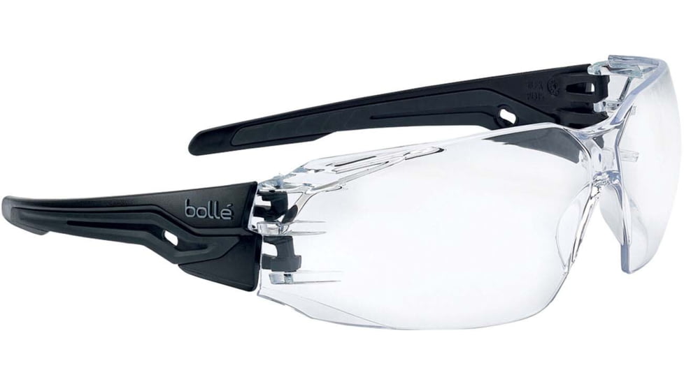 Bolle Silex+ Safety Glasses, Matte Black Frame, Clear BSSI Lens, PSSSILP064B