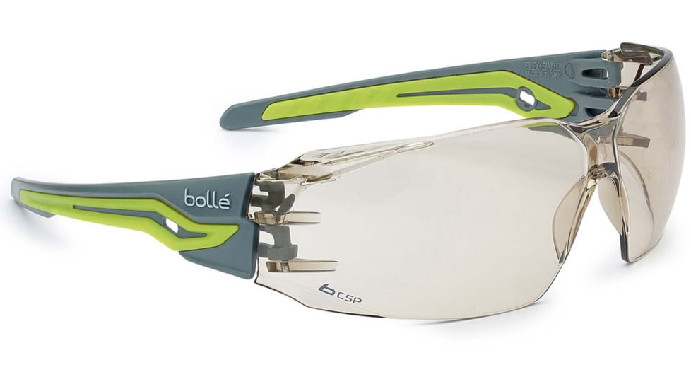 Bolle Silex+ Small Safety Glasses, Grey Yellow Frame, Copper Lens, PSSSILPC092