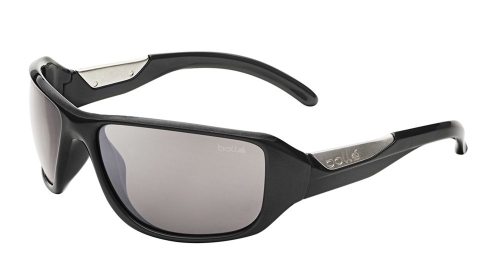 Bolle Smart Single Vision Prescription Sunglasses, Shiny Black Frame-11642SV