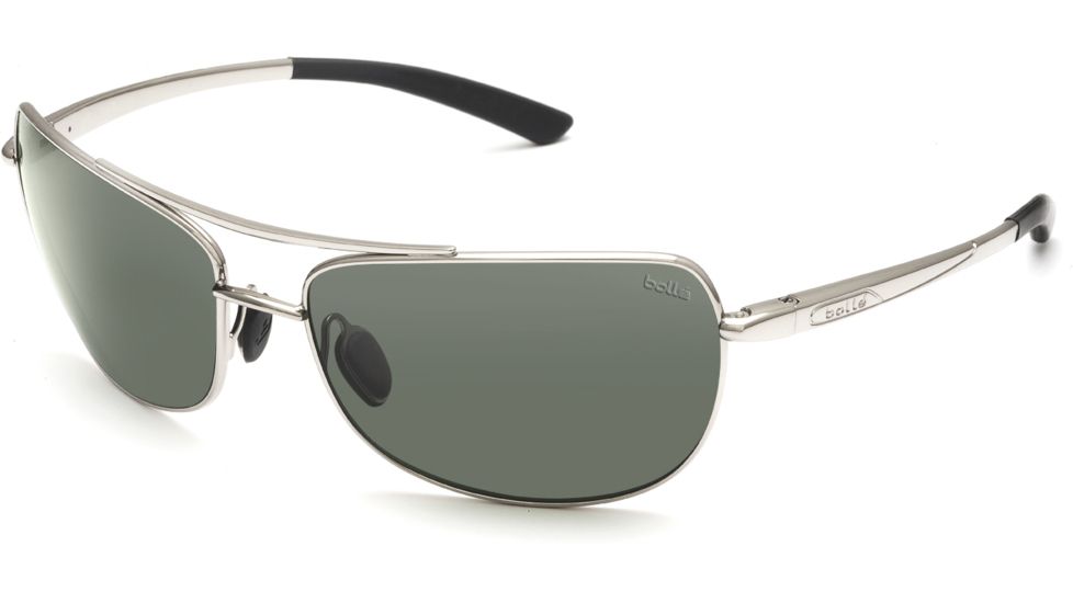 Bolle Quindaro Single Vision Sunglasses, Shiny Silver Frame 11576