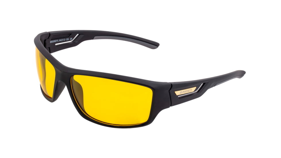 Breed Aquarius Polarized Sunglasses - Men's, Black/Yellow, One Size, BSG060YL