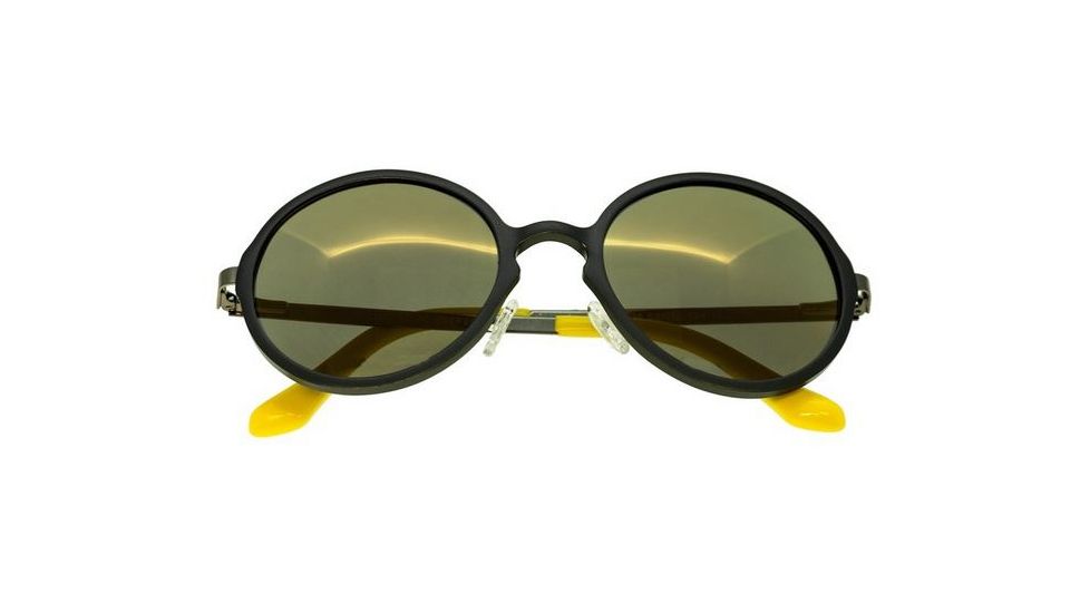 Breed Sunglasses Corvus Polarized Sunglass - Men's, Gunmetal/Gold, One Size, BSG025GM