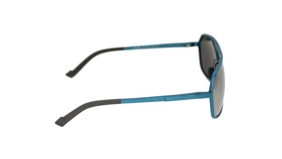 Breed Fornax Sunglasses, Blue Titanium Frame, Black Lens BSG023BL