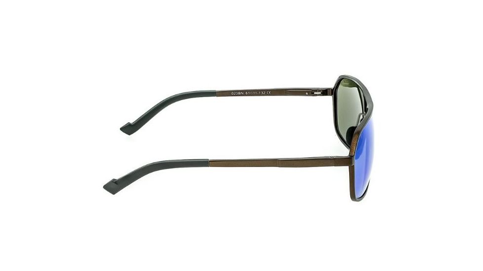 Breed Fornax Sunglasses, Brown Titanium Frame, Green Lens BSG023BN