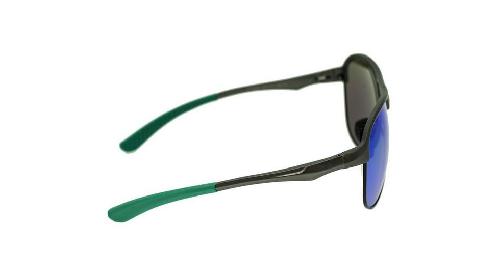 Breed Jupiter Sunglasses, Black Titanium Frame, Blue-Green Lens BSG019GM