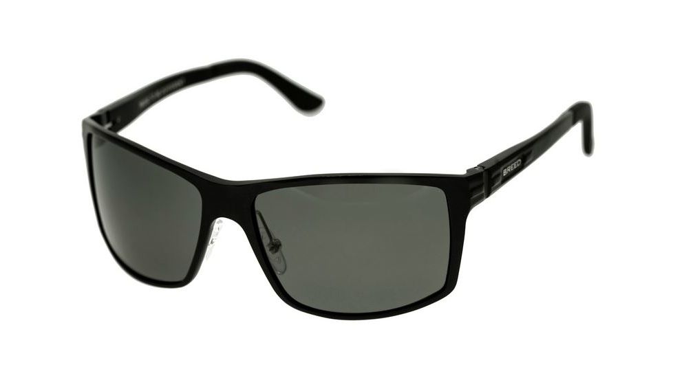 Breed Kaskade Sunglasses, Black Titanium Frame, Black Lens BSG016BK