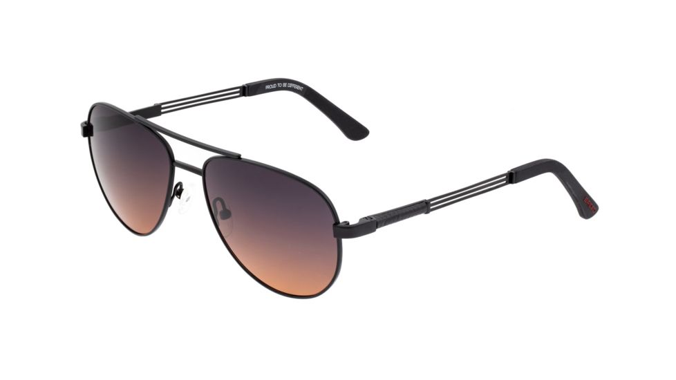 Breed Leo Sunglasses, Black Titanium Frame, Brown Polarized Lens, Black/Brown, One Size, BSG051BK
