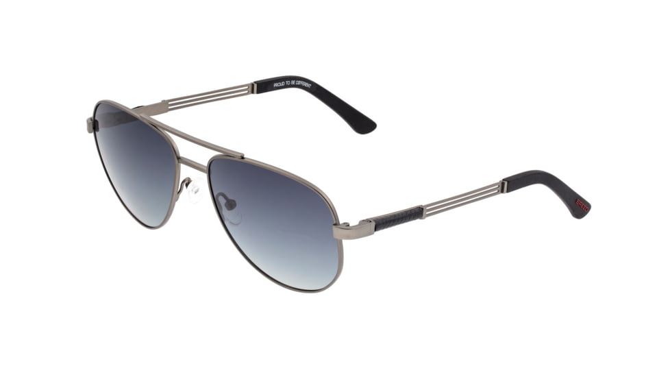 Breed Leo Sunglasses, Gunmetal Titanium Frame, Black Polarized Lens, Gunmetal/Black, One Size, BSG051GM