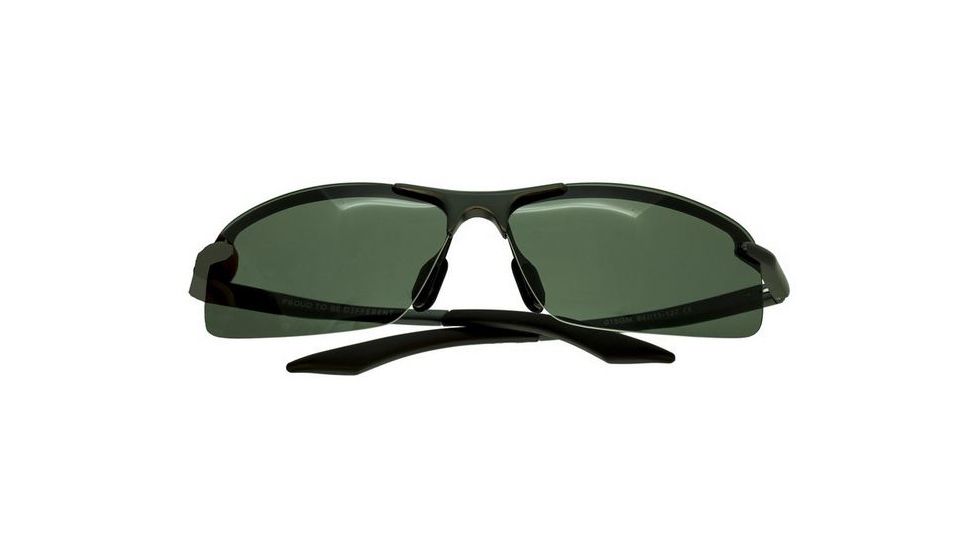 Breed Lynx Sunglasses, Black Titanium Frame, Green Lens BSG015GM
