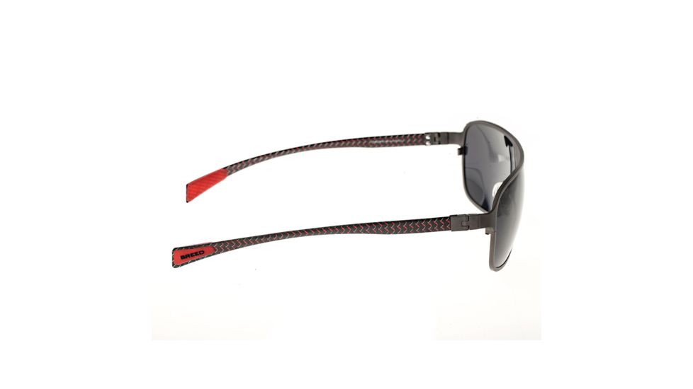 Sunglasses Atmosphere 004GM, Gunmetal Titanium Frame, Black Lens