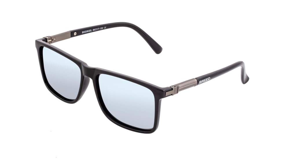 Breed Sunglasses Caelum Polarized Sunglasses - Men's, Black/Silver, One Size, BSG063DL