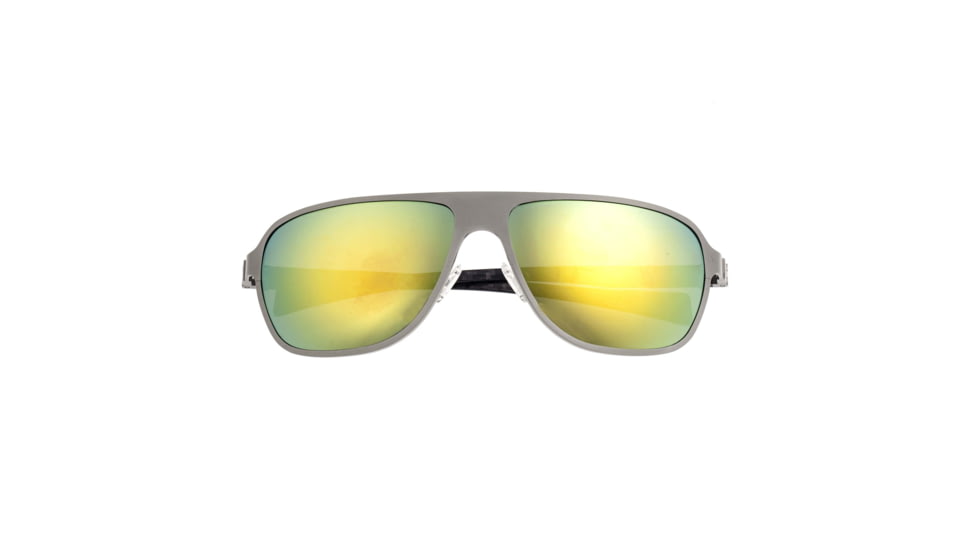 Breed Titanium And Carbon Fiber Polarized Sunglasses, Gunmetal/Green, BSG004SRG, Gunmetal/Green, One Size, BSG004SRG