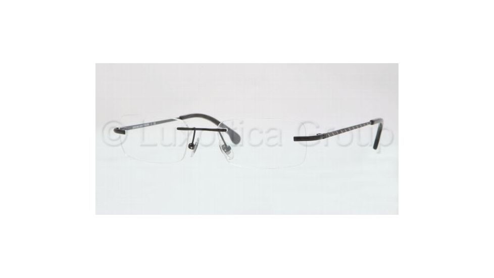 Brooks Brothers TITANIUM MAN OPTICAL FRAME BB496T Single Vision Prescription Eyewear 1500T-5319 - Black 