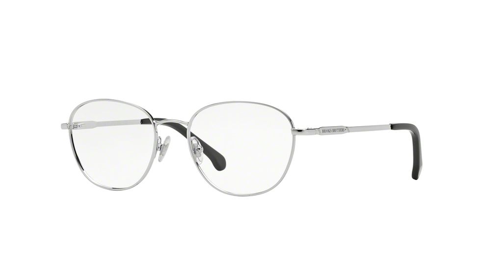 Brooks Brothers BB1026 Eyeglass Frames 1558-50 - Silver Frame