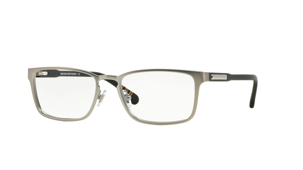 Brooks Brothers BB1031 Eyeglass Frames 1665-53 - Satin Silver Frame