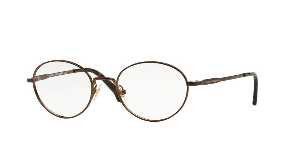 Brooks Brothers BB1032 Bifocal Prescription Eyeglasses 1643-48 - Satin Brown Frame