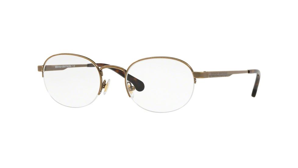 Brooks Brothers BB1056 Bifocal Prescription Eyeglasses, 51mm, Antique Brass, BB1056-1641-51-BI