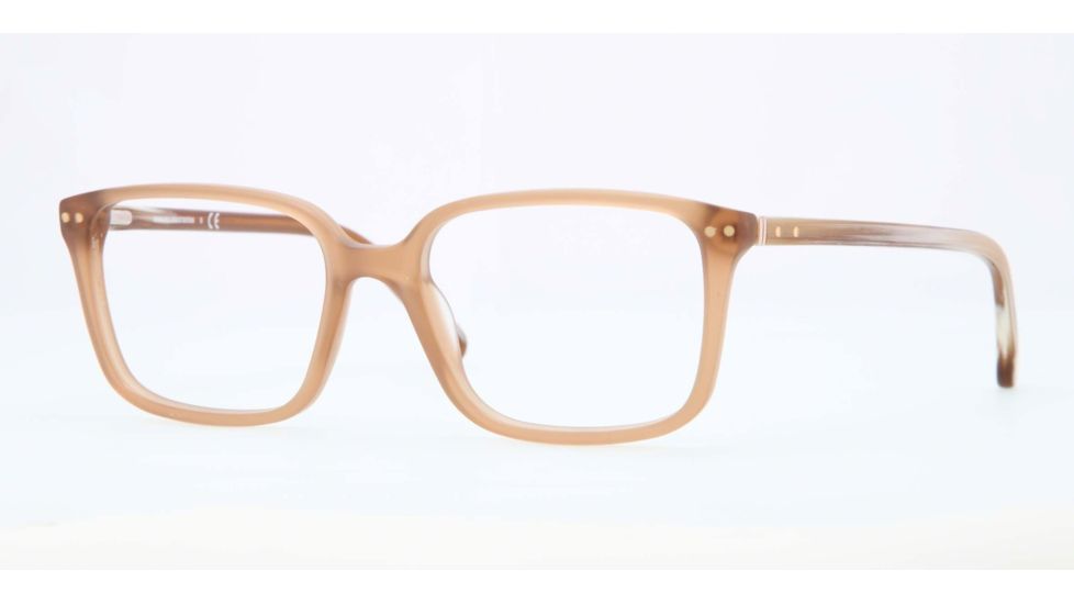 Brooks Brothers BB2013 BB2013 Eyeglass Frames 6063-52 - Lt Brown Translucent Matte Frame, Demo Lens Lenses