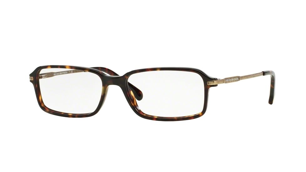 Brooks Brothers BB2022 Progressive Prescription Eyeglasses 6080-54 - Tortoise Antique Brass Frame