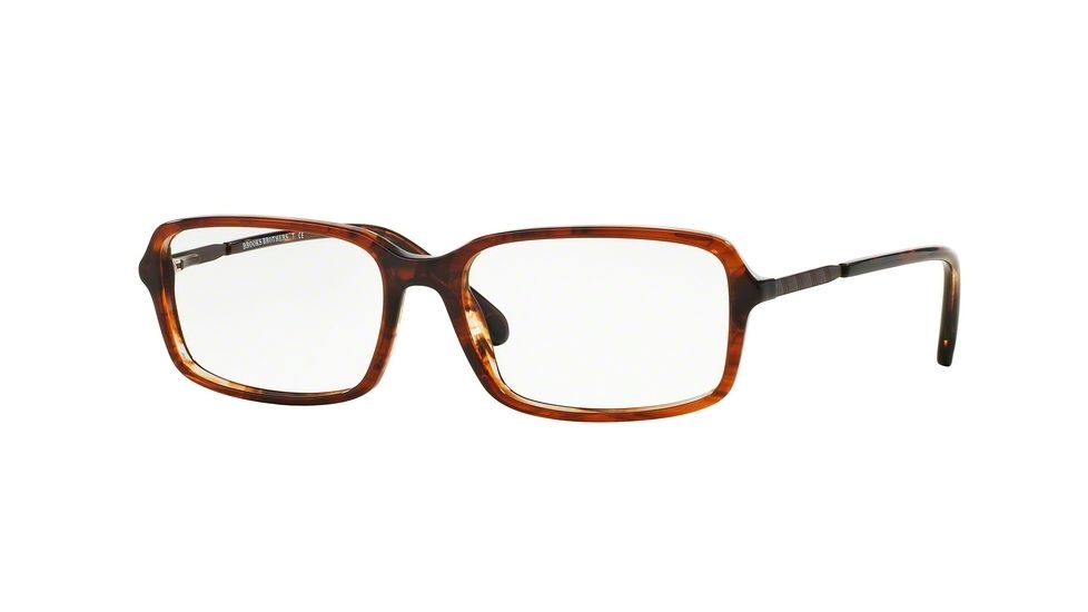 Brooks Brothers BB2027 Eyeglass Frames 6092-53 - Brown Horn/dark Brown Frame