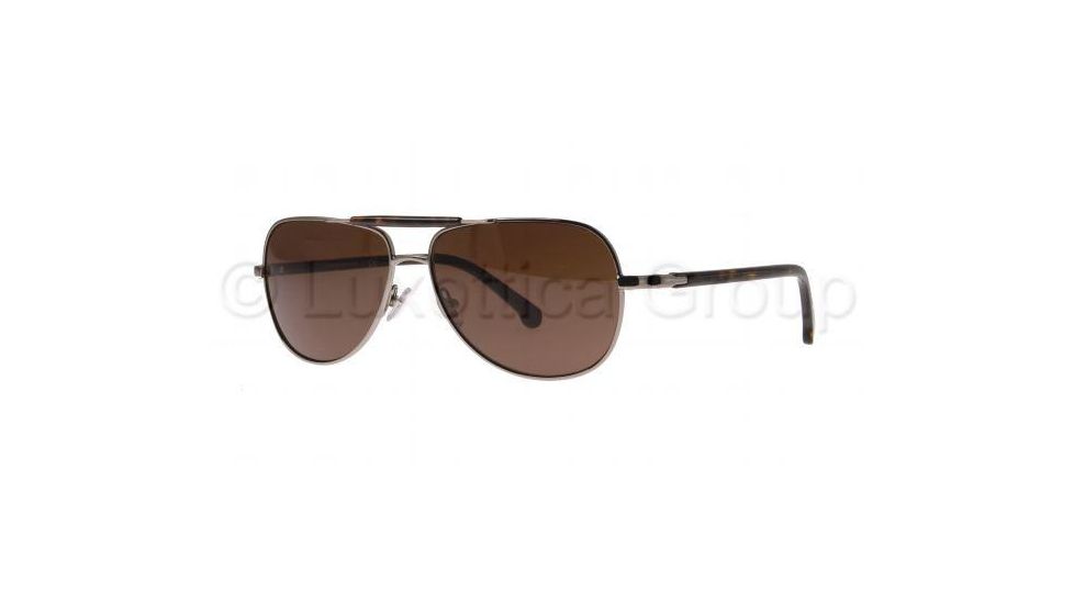 Brooks Brothers BB4003S Sunglasses 150773-5714 - Gunmetal Frame, Brown Lenses