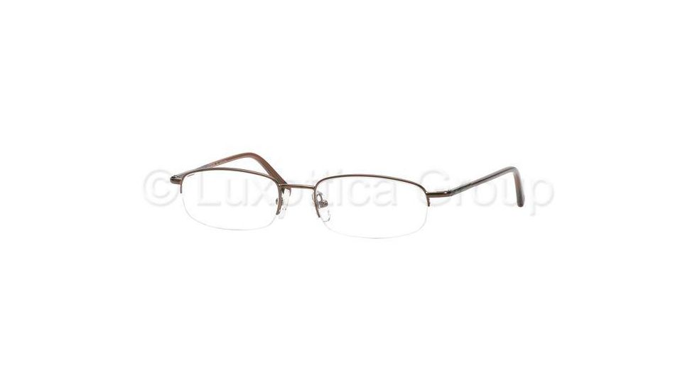 Brooks Brothers BB401 Eyeglasses Styles 50 mm Lense Diameter / Sat Brown Frame w/Non-Rx Lenses