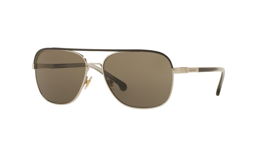 Brooks Brothers BB4038S Bifocal Prescription Sunglasses BB4038S-100203-58 - Lens Diameter 58 mm, Frame Color Silver