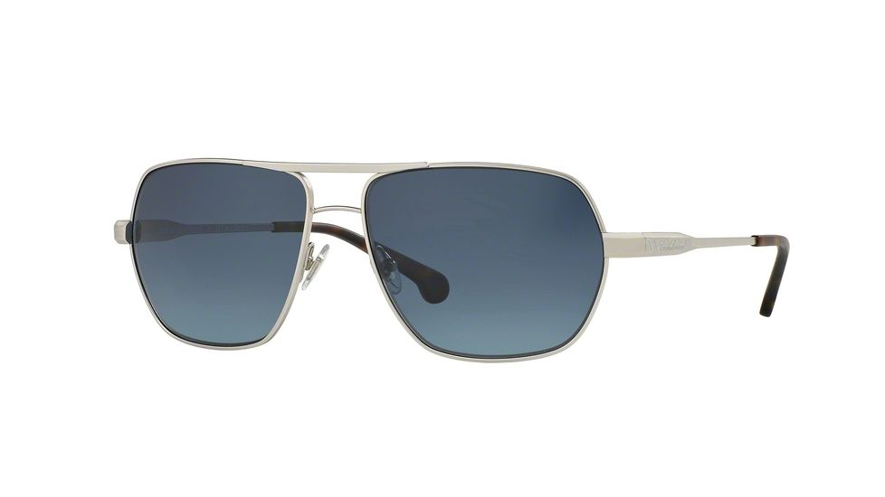 Brooks Brothers BB4041S Progressive Prescription Sunglasses BB4041S-10024U-59 - Lens Diameter 59 mm, Frame Color Silver