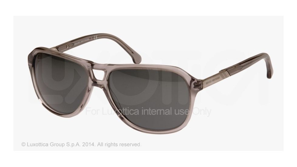 Brooks Brothers BB5013 Sunglasses 607487-58 - Grey Crystal Frame, Grey Solid Lenses