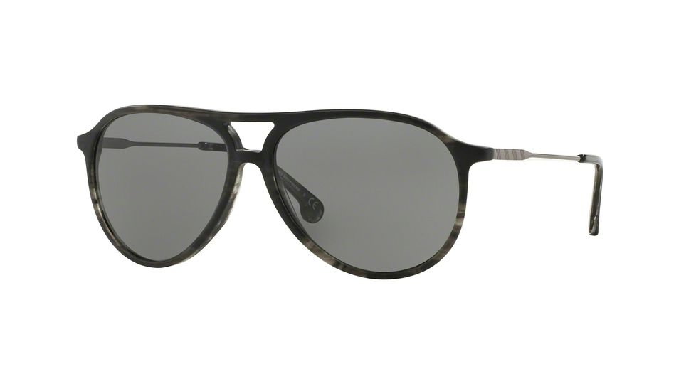 Brooks Brothers BB5024S Progressive Prescription Sunglasses BB5024S-608987-58 - Lens Diameter 58 mm, Frame Color Matte Smoke Marble