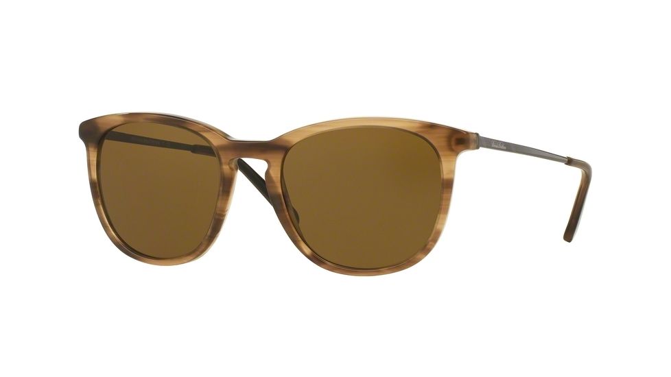 Brooks Brothers BB5029S Progressive Prescription Sunglasses BB5029S-611673-53 - Lens Diameter 53 mm, Frame Color Lt. Brown Horn/gunmetal