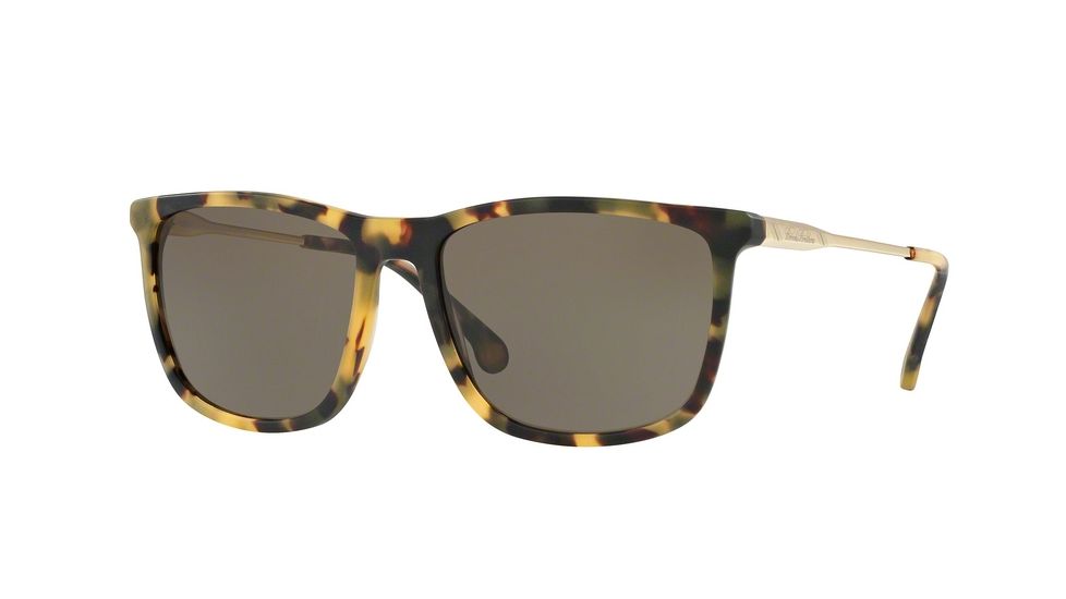 Brooks Brothers BB5033S Progressive Prescription Sunglasses BB5033S-61253-57 - Lens Diameter 57 mm, Frame Color Matte Spotty Tort/gold