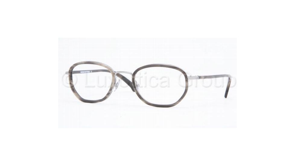 Brooks Brothers Eyeglasses BB460 with No-Line Progressive Rx Prescription Lenses 1293-5121 - Grey Horn 