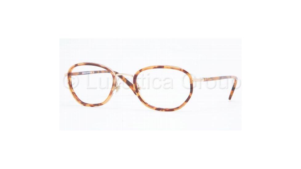 Brooks Brothers Eyeglasses BB460-1296-5121 with No-Line Progressive Rx Prescription Lenses - Spotty Tort Frame w/ 51 mm Diameter Lenses