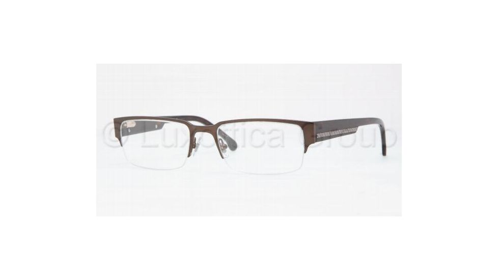 Brooks Brothers METAL MAN OPTICAL FRAME BB494 Single Vision Prescription Eyewear 1542-5518 - Dark Brown 