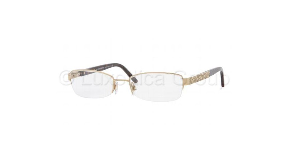 Burberry BE1140 Progressive Eyeglasses - Havana Frame / 52 mm Prescription Lenses, 1077-5217