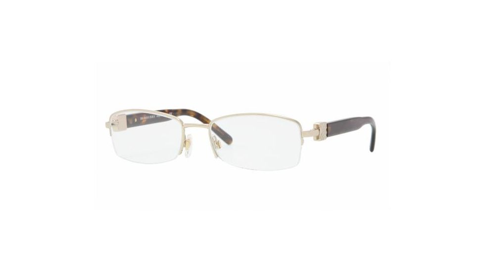 Burberry BE1146 Progressive Eyeglasses Burberry Gold Frame / 50 mm Prescription Lenses, 1002-5017