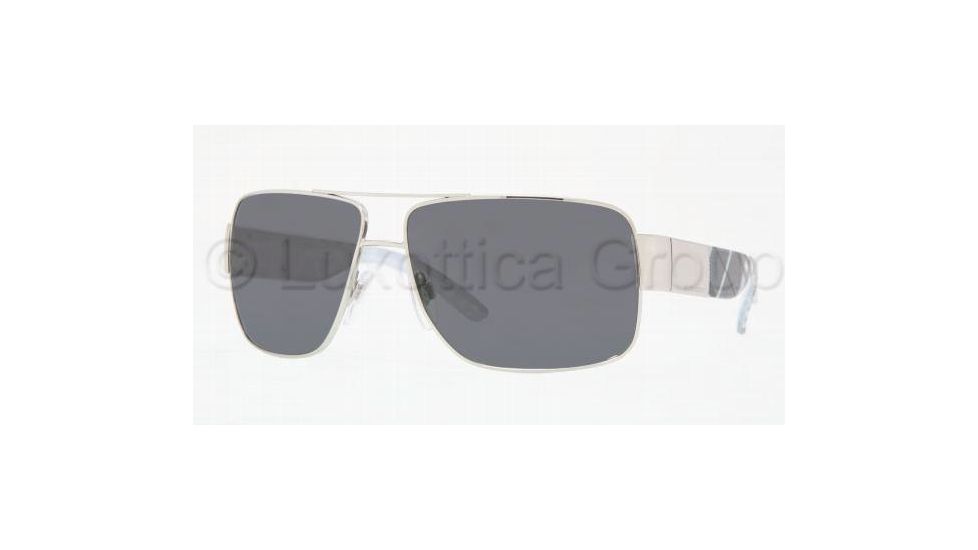 Burberry Prescription Sunglasses BE3040 BE3040-100581-6113 - Frame Color: Silver, Lens Diameter: 61 mm