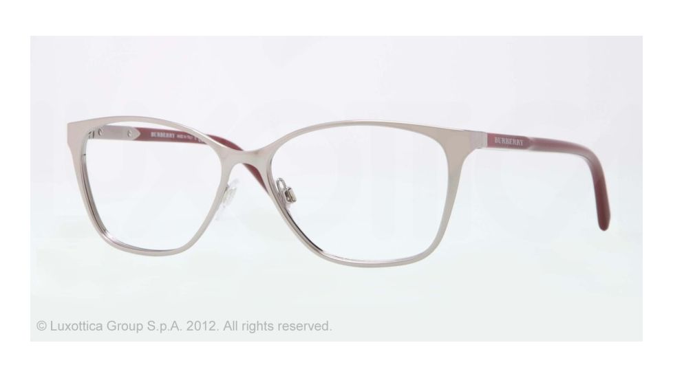 Burberry BE1255 Bifocal Prescription Eyeglasses 1006-53 - Gray Frame, Demo Lens Lenses