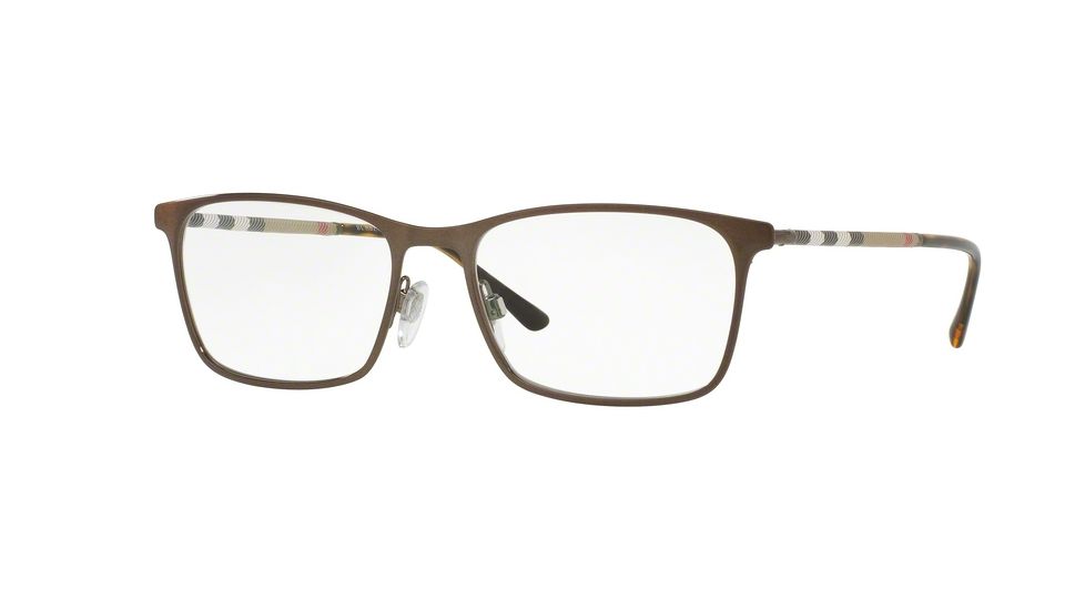 Burberry BE1309Q Progressive Prescription Eyeglasses 1212-54 - Brushed Brown Frame