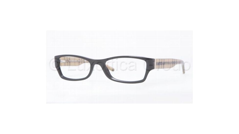 Burberry BE2094 Eyeglass Frames 3001-5200 - Shiny Black Frame