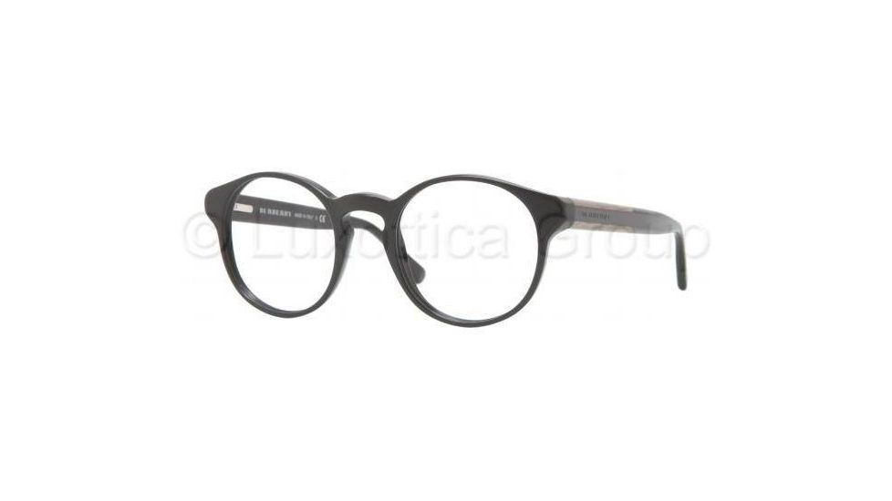 Burberry BE2115 Single Vision Prescription Eyeglasses 3001-4621 - Black Frame