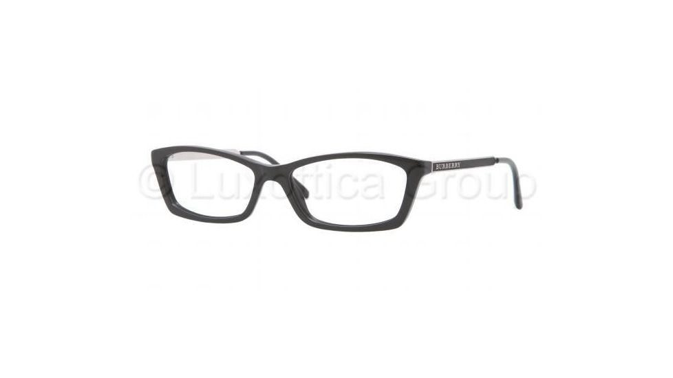 Burberry BE2129 Single Vision Prescription Eyeglasses 3001-5315 - Black Frame