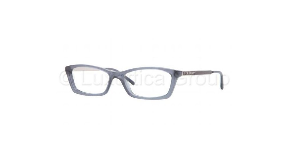 Burberry BE2129 Single Vision Prescription Eyeglasses 3013-5115 - Transparent Blue Demo Lens Frame